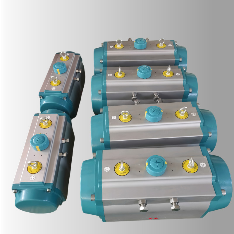 Quarter Turn Compact Rack And Pinion Type Actuator Double Action Spring ...