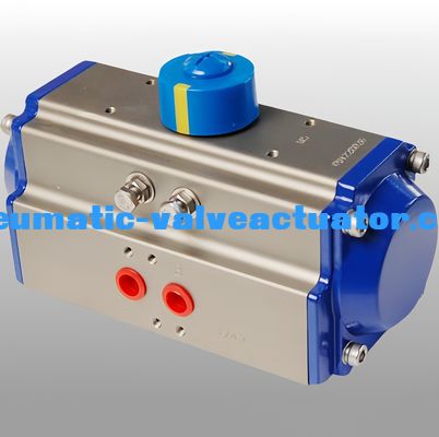 बॉल वाल्वों के लिए चिकनी ऑपरेशन वायवीय रैक और पिनियन एक्ट्यूएटर एल्यूमीनियम मिश्र धातु शरीर