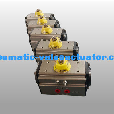 Tek Etkili 90 Derece Pnömatik Aktüatör Çeyrek Dönüşlü Aktüatör