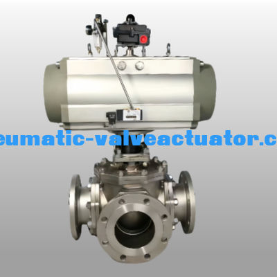 Pneumatic Valve Rack And Pinion Actuator 90 Degree Pneumatic Rotary Actuators