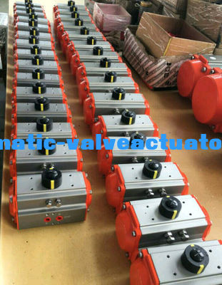 Màu bạc Hành động đơn Mùa xuân trở lại Thiết bị truyền động khí nén Thiết bị truyền động xoay 90 độ