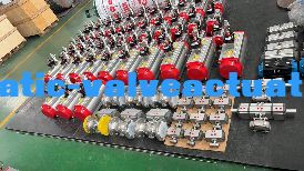 OEM Pneumatic Actuator Double Acting Silver Color 90 Degree